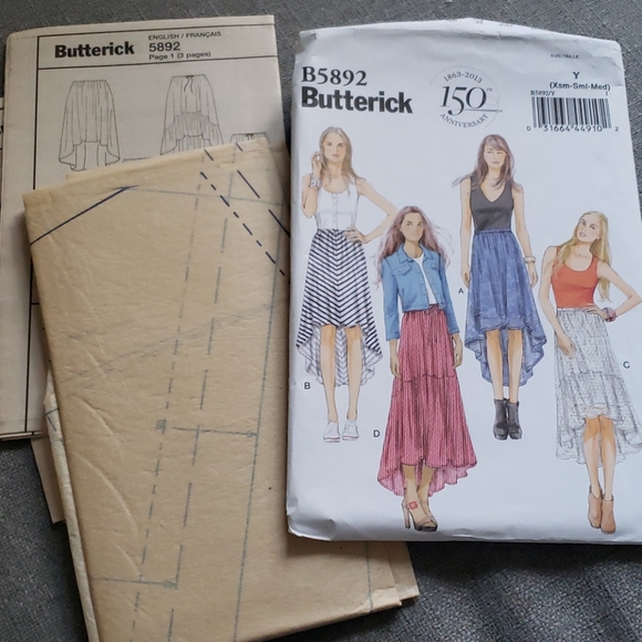 Butterick B5892 Sewing Pattern Women's Skirt - Picture 11 of 11